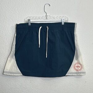 Nike Sportswear Heritage Pull On Navy Nylon Skirt Womens Size XXLarge NWT Tennis